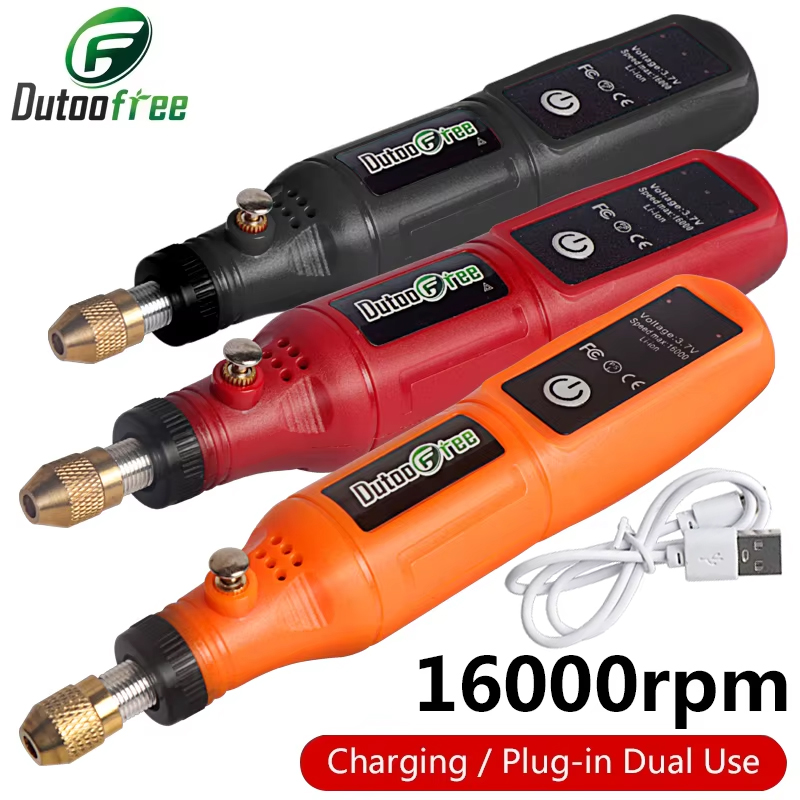 Cordless Rotary Tool Kit Accessories - Mini Furadeira Sem Fio 3.7V, Caneta
