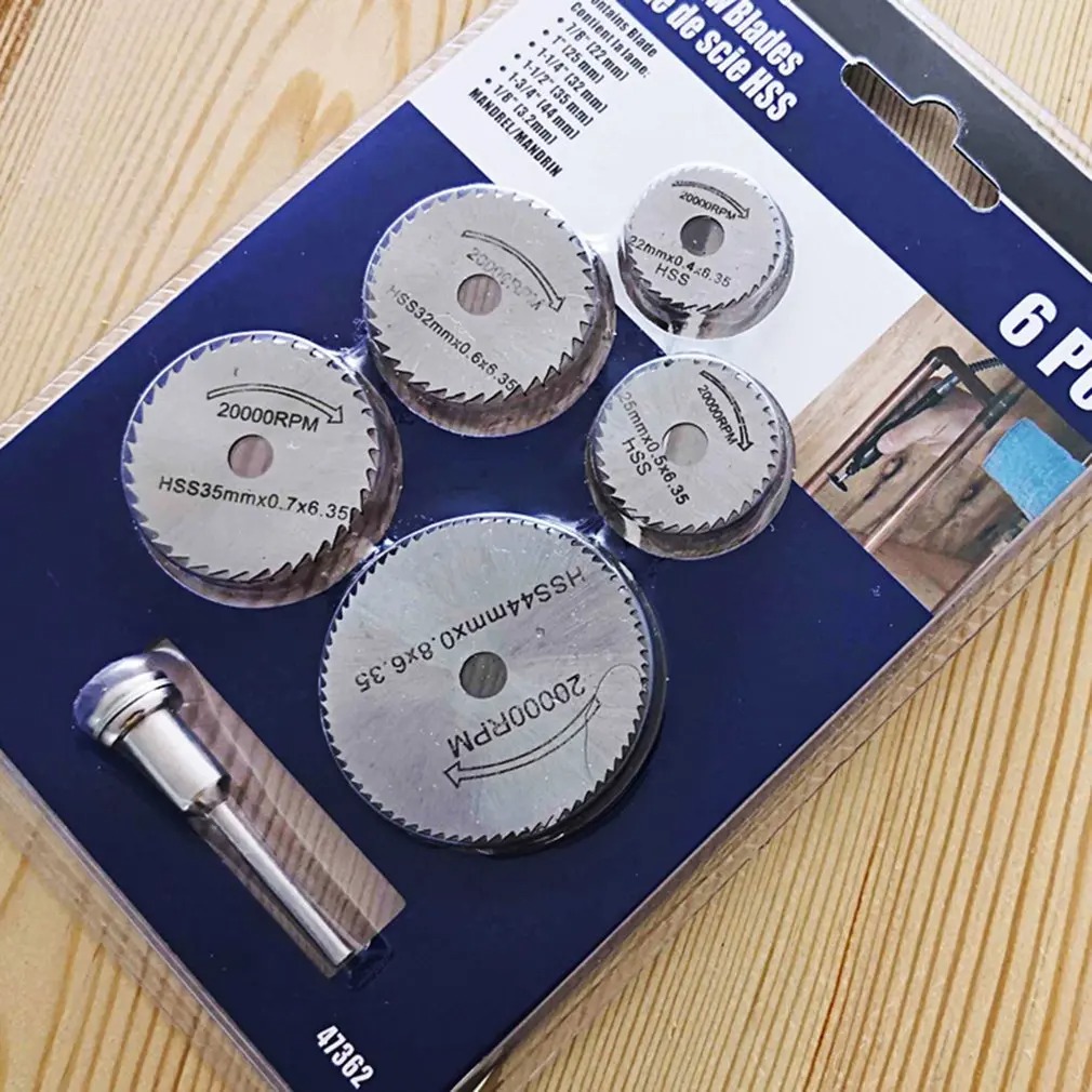 Cordless Rotary Tool Kit Accessories - 6 pçs hss lâmina de serra