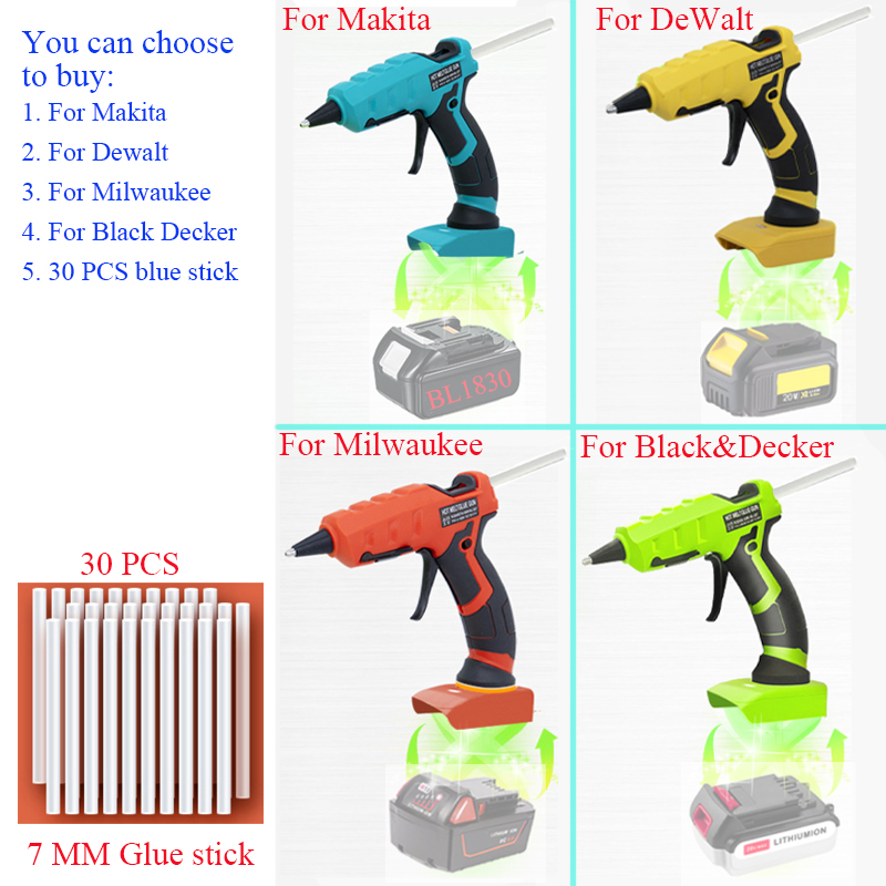 Hot Melt Glue Gun Cordless - Pistola de cola quente sem fio,