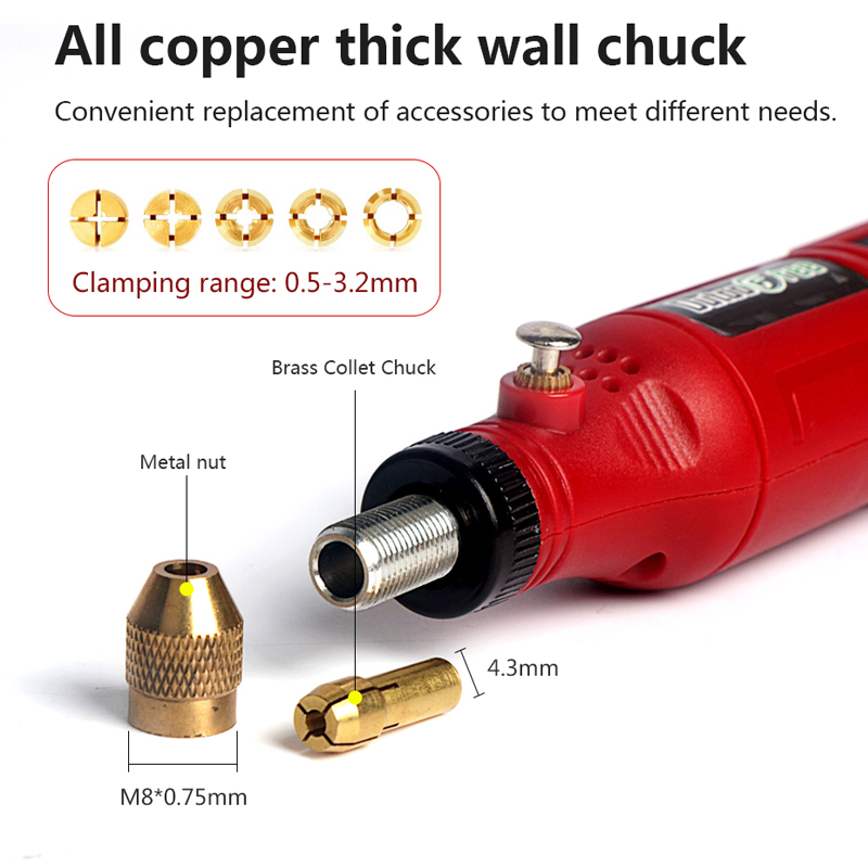 Mini Furadeira Sem Fio 3.7V, C - Cordless Rotary Tool Kit Accessories avaliação e preço