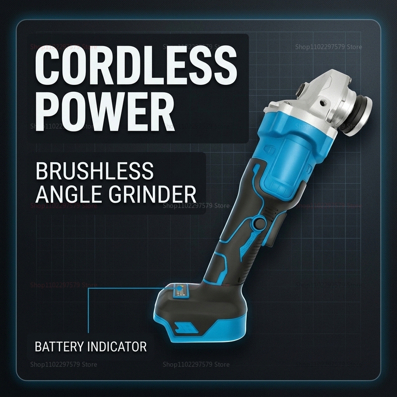 Esmerilhadeira angular sem fio - Brushless Angle Grinder Battery Powered avaliação e preço