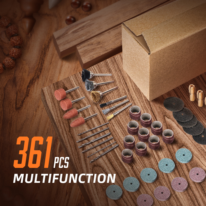 361 pçs/lote ferramentas elétr - Cordless Rotary Tool Kit Accessories avaliação e preço