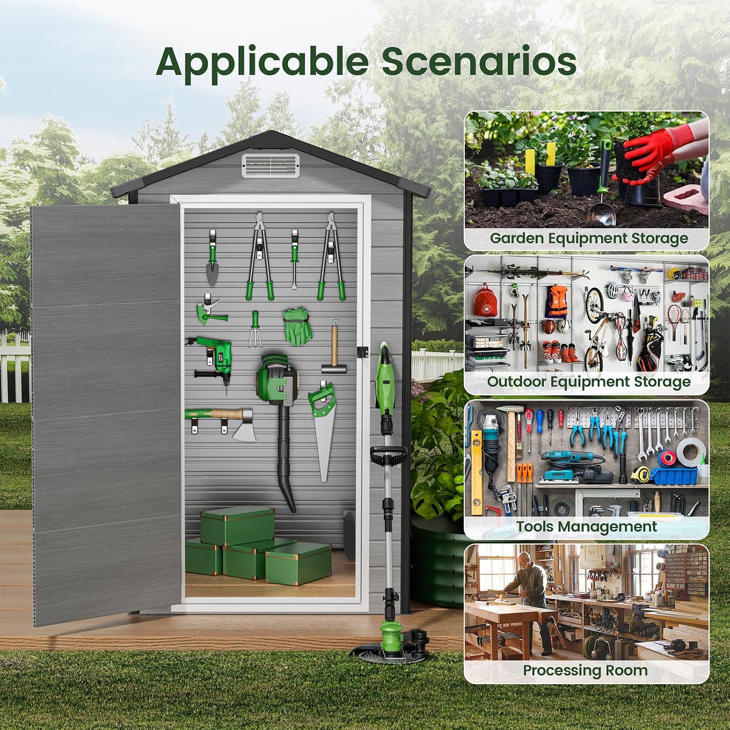 Galpão de armazenamento para e - Garden Tools avaliação e preço